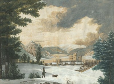 Winter Landscape with Hunter by Unbekannt Unbekannt
